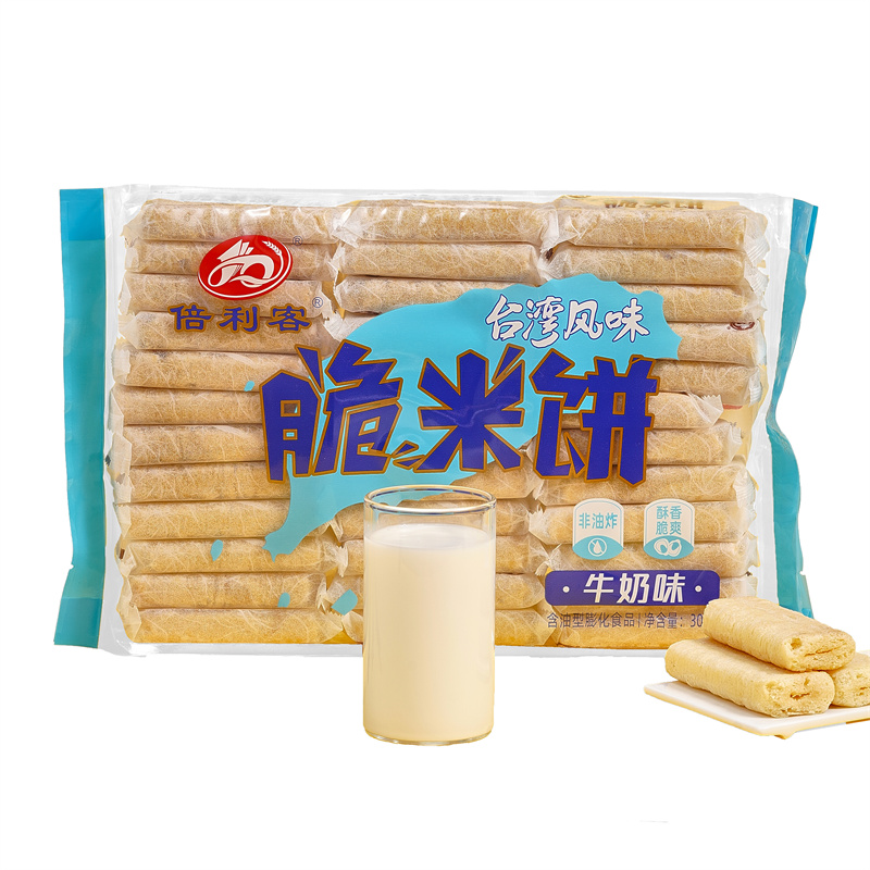 脆米饼牛奶味306g